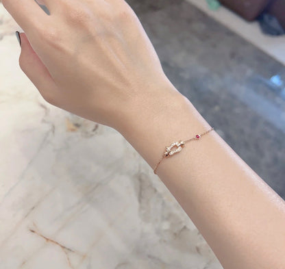 [⭐⭐JeweliWhal]FORCE 10 DIAMOND KETTENGLIEDER-ARMBAND AUS ROSÉGOLD