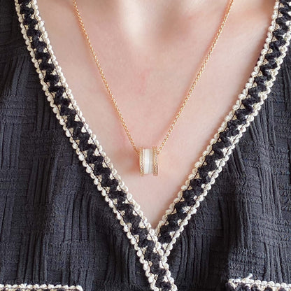 [⭐⭐JeweliWhal]ZERO 1 DIAMOND CERAMIC NECKLACE
