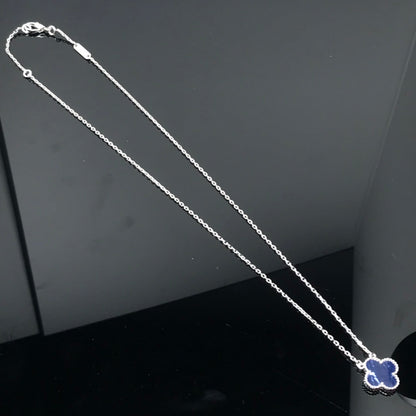[⭐⭐JeweliWhal]CLOVER PIETERSITE SILVER LONG NECKLACE
