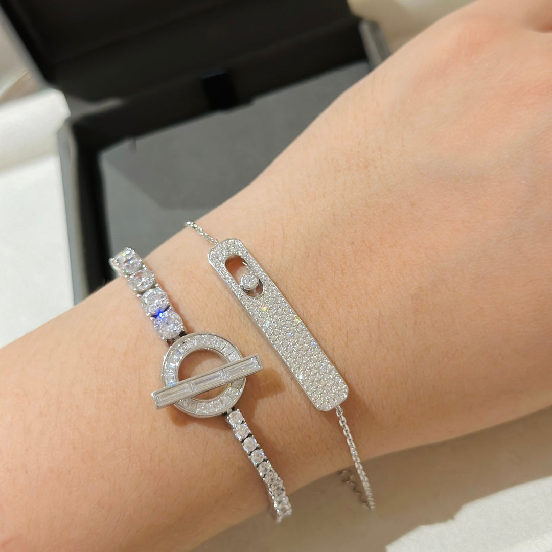 [⭐⭐JeweliWhal]MOVE CLASSIQUE DIAMOND PAVED BRACELET