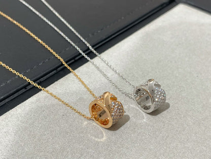 [⭐⭐JeweliWhal]LIENS EVIDENCE DIAMOND PAVED NECKLACE