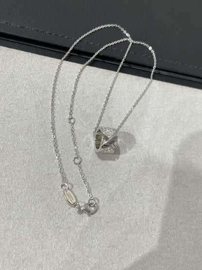 [⭐⭐JeweliWhal]LIENS EVIDENCE DIAMOND PAVED NECKLACE