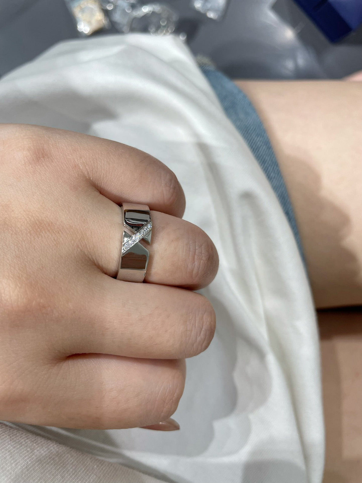 [⭐⭐JeweliWhal]LIENS EVIDENCE DIAMANT-RING