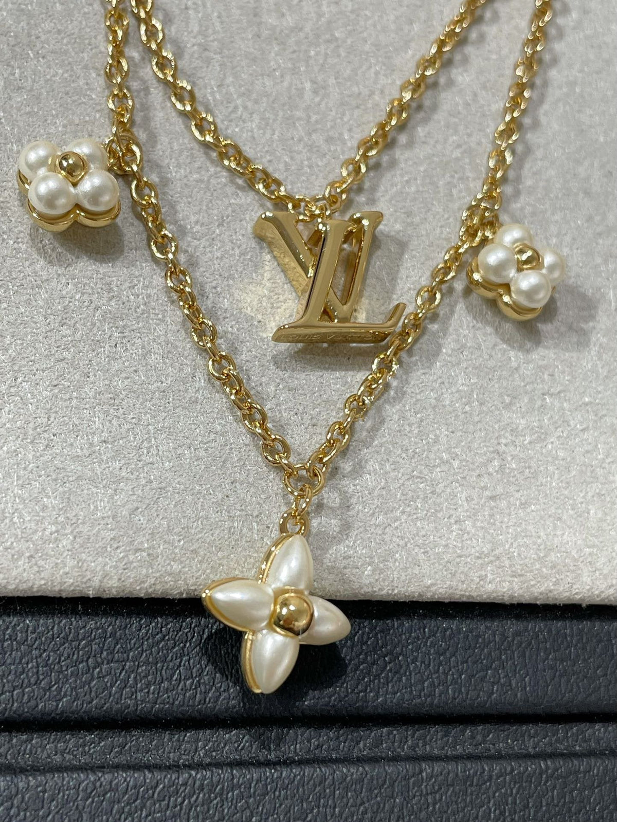 [⭐⭐JeweliWhal]FLOWERGRAM GOLD MOP DOUBLE ROW NECKLACE