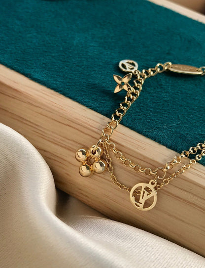 [⭐⭐JeweliWhal]BLOOMING PINK GOLD MOP BRACELET