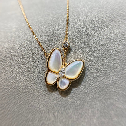 [⭐⭐JeweliWhal]BUTTERFLY MOP DIAMOND NECKLACE