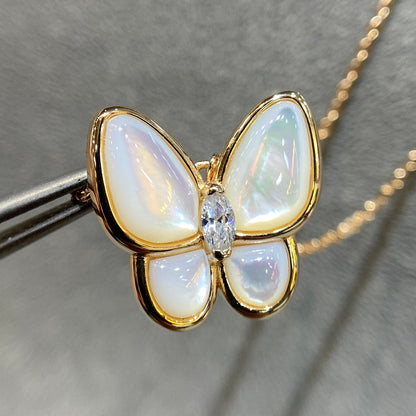 [⭐⭐JeweliWhal]BUTTERFLY MOP DIAMOND NECKLACE