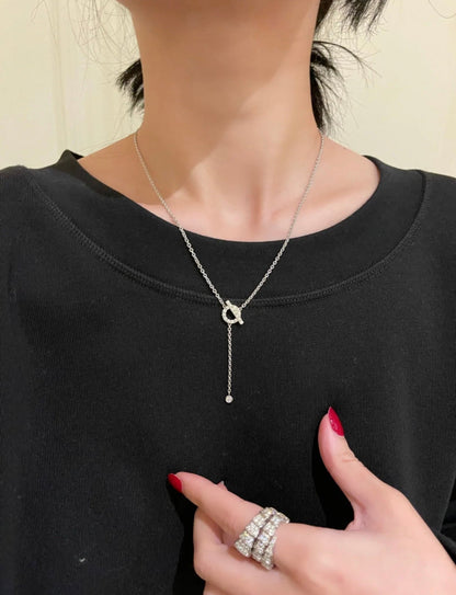 [⭐⭐JeweliWhal]FINESSE SILVER DIAMOND NECKLACE