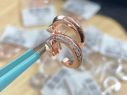 [JeweliWhal]T1 HOOP DIAMOND EARRINGS