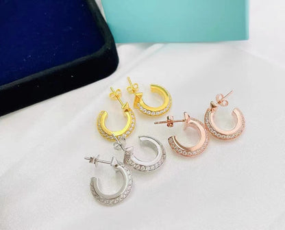 [JeweliWhal]T1 HOOP DIAMOND EARRINGS