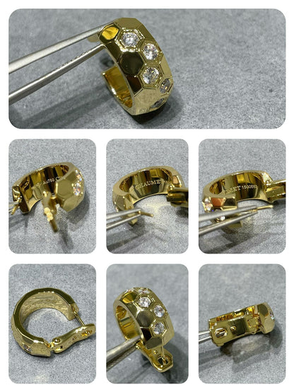 [⭐⭐JeweliWhal]BEE LOVE DIAMOND HOOP EARRINGS
