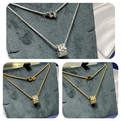 [⭐⭐JeweliWhal]BEE LOVE MIT DIAMANTEN BESETZTE 3-REIHIGE HALSKETTE