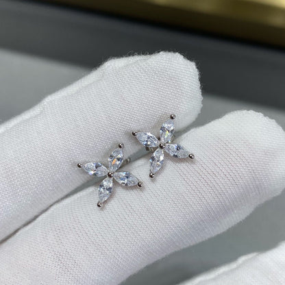 [JeweliWhal]VICTORIA SILVER DIAMOND STUD MINI EARRINGS