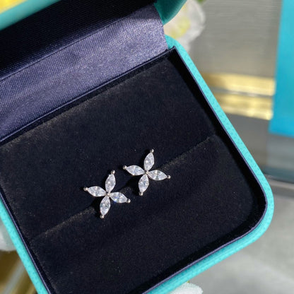 [JeweliWhal]VICTORIA SILVER DIAMOND STUD MINI EARRINGS
