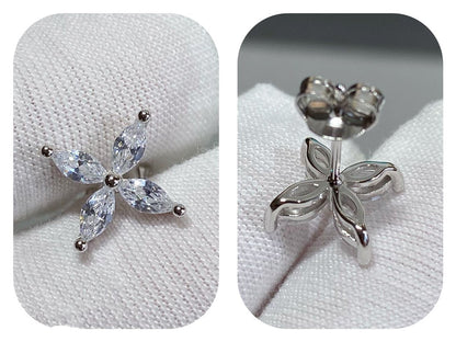 [JeweliWhal]VICTORIA SILVER DIAMOND STUD MINI EARRINGS