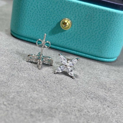 [JeweliWhal]VICTORIA SILVER DIAMOND STUD MINI EARRINGS