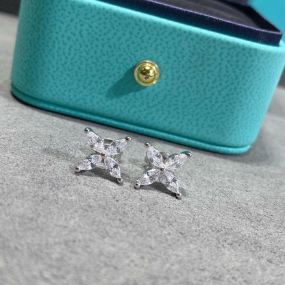 [JeweliWhal]VICTORIA SILVER DIAMOND STUD MINI EARRINGS