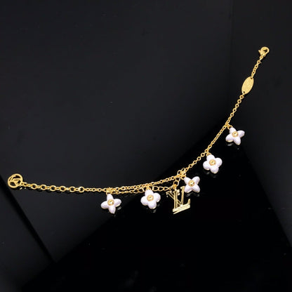 [⭐⭐JeweliWhal]LOGO 6 MOTIF STAR AND SUN GOLD BRACELET