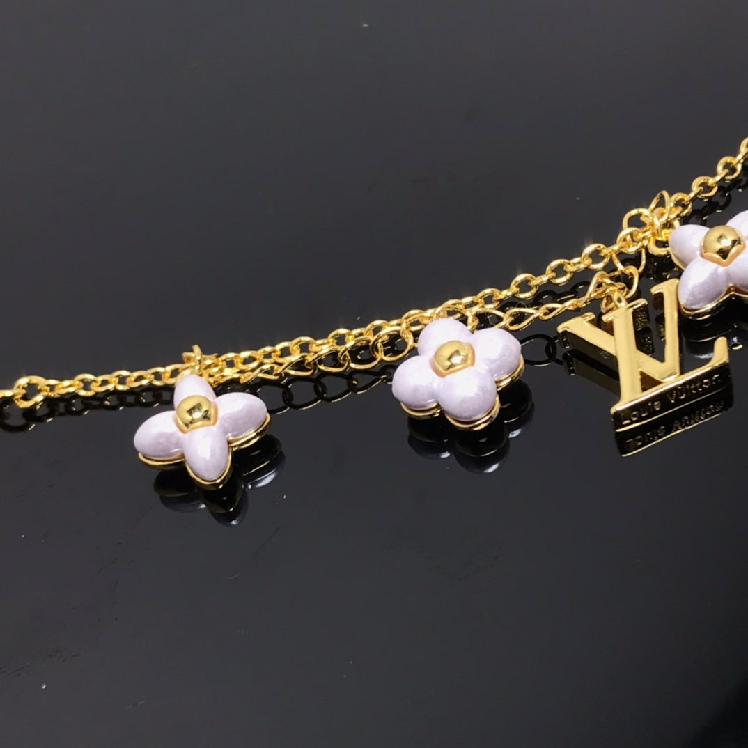 [⭐⭐JeweliWhal]LOGO 6 MOTIF STAR AND SUN GOLD BRACELET