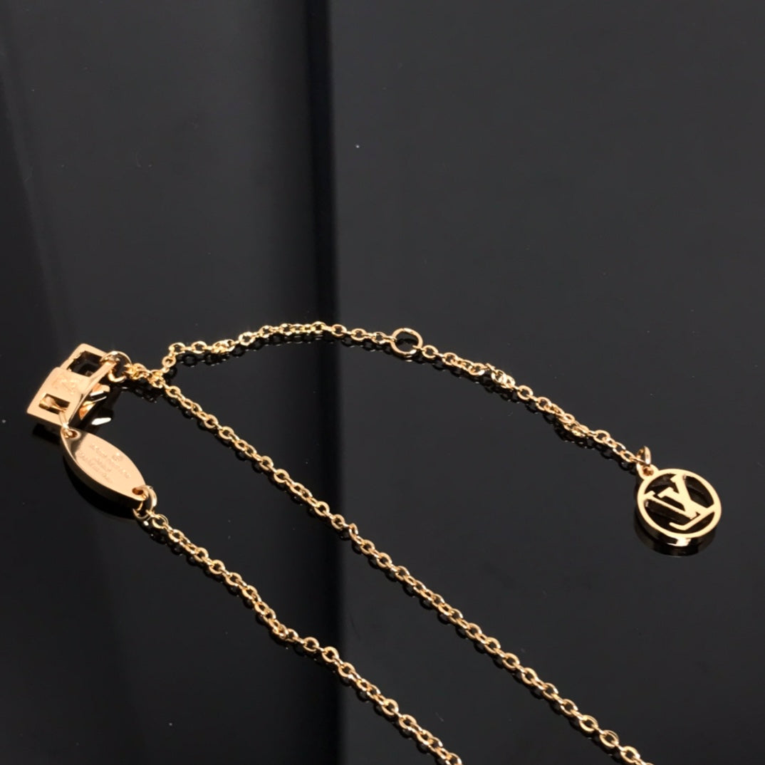 [⭐⭐JeweliWhal]COLOR BLOSSOM PINK MOP SUN GOLD NECKLACE