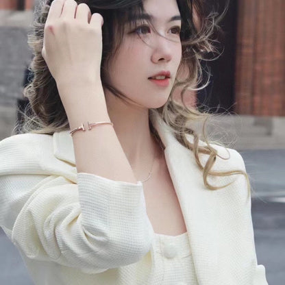 [JeweliWhal]T PINK GOLD PINK DIAMOND BRACELET