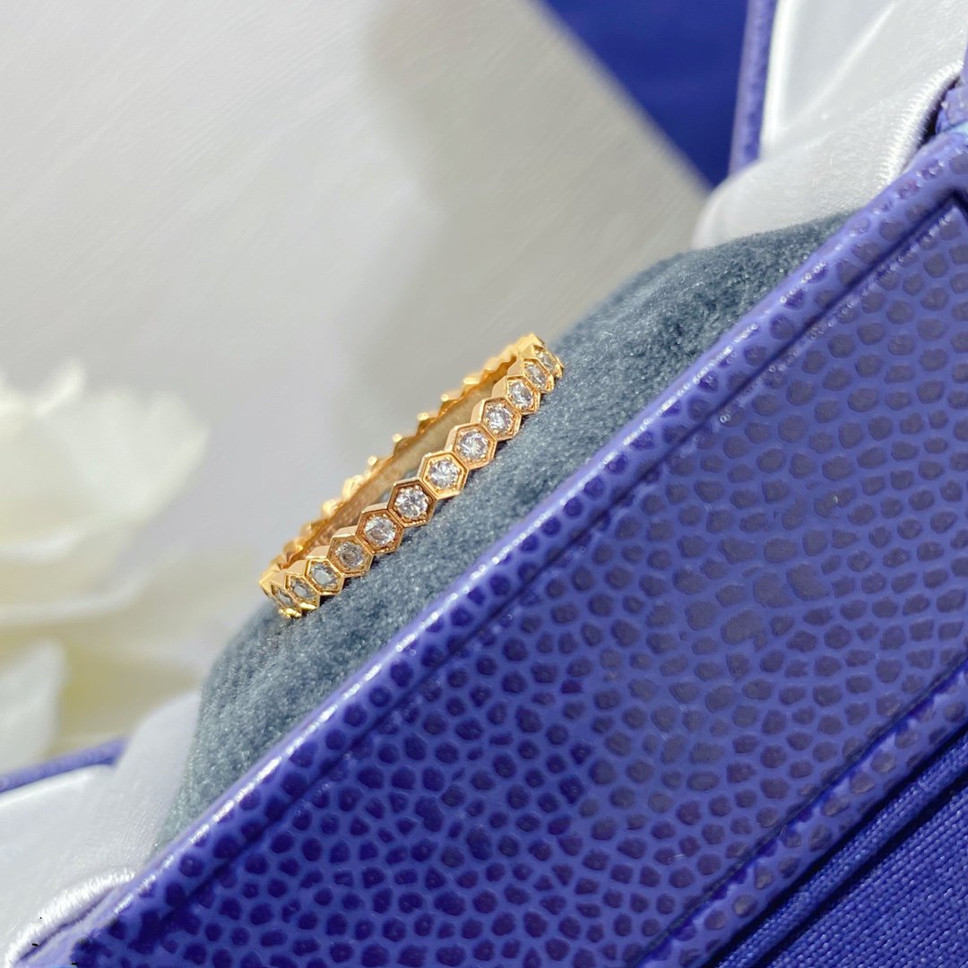 [⭐⭐JeweliWhal] KLEINER RING MIT BIENEN-DIAMANT-PAVÉ