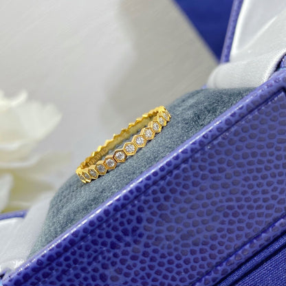 [⭐⭐JeweliWhal] KLEINER RING MIT BIENEN-DIAMANT-PAVÉ