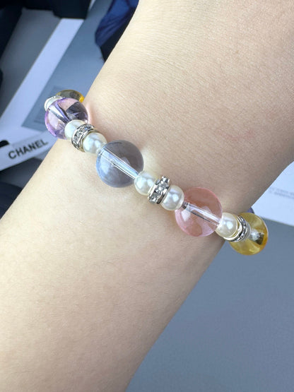 [⭐⭐JeweliWhal]Colorful Transparent Resin Bracelet