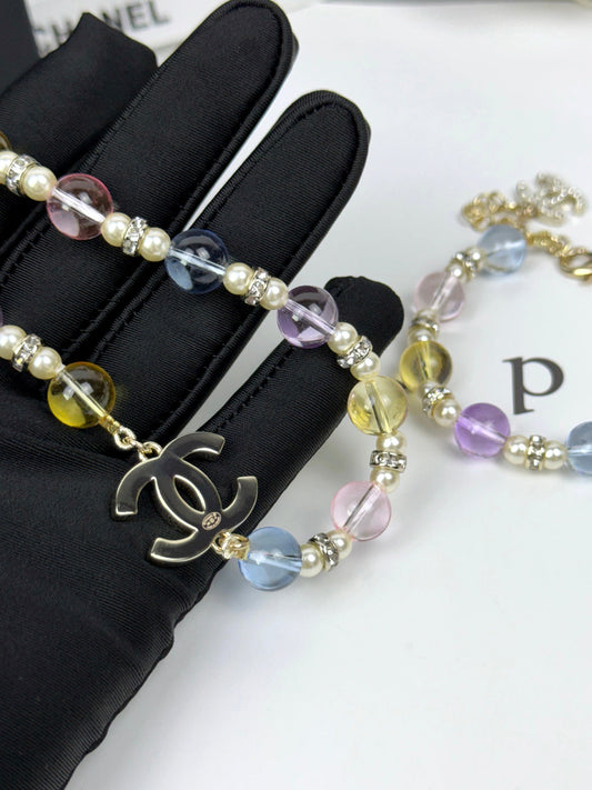 [⭐⭐JeweliWhal]26C New Spring Collection Colorful Transparent Resin Necklace