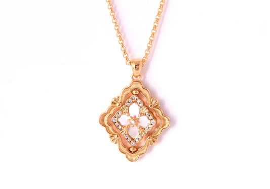 [⭐⭐JeweliWhal] B.C.L ENAMEL ROTATING SINGLE-DIAMOND NECKLACE（Various colors）