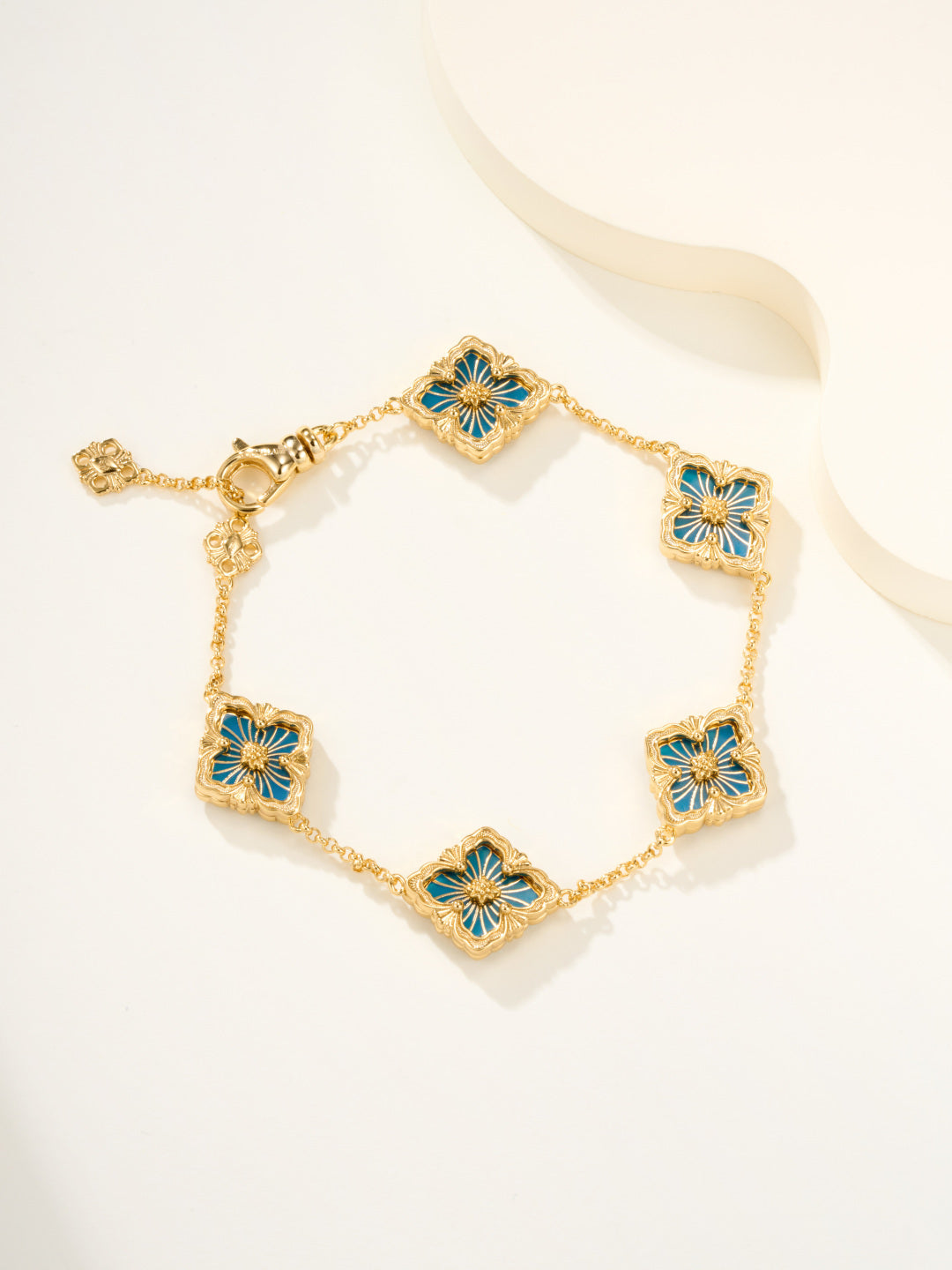 [⭐⭐JeweliWhal]B.C.L ENAMELED Five-Flower Bracelet（Various Colors)