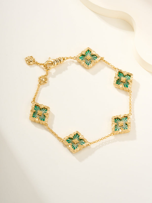 [⭐⭐JeweliWhal]B.C.L ENAMELED Five-Flower Bracelet（Various Colors)