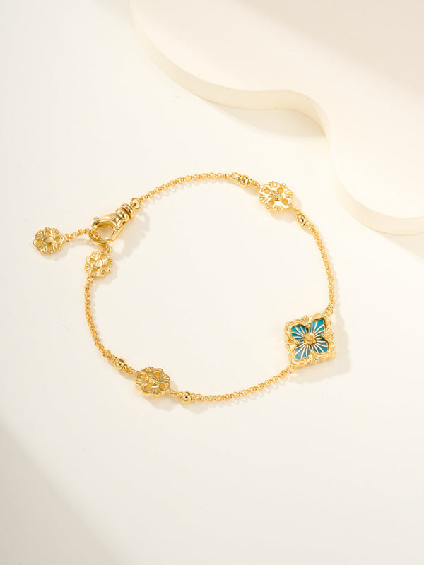 [⭐⭐JeweliWhal]B.C.L ENAMELED One-Flower Bracelet（Various Colors)