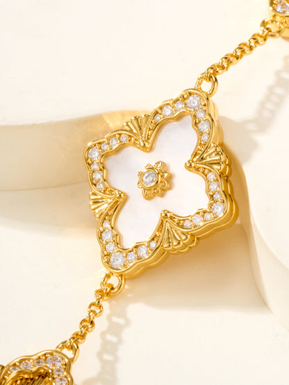 [⭐⭐JeweliWhal]B.C.L EMAILLIERTES Fünf-Blumen-Armband (Verschiedene Farben) GROSSE GRÖSSE