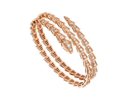 [⭐⭐JeweliWhal]SERPENTI ARMBAND ROSÉGOLD DIAMANT DOPPELREIHIG