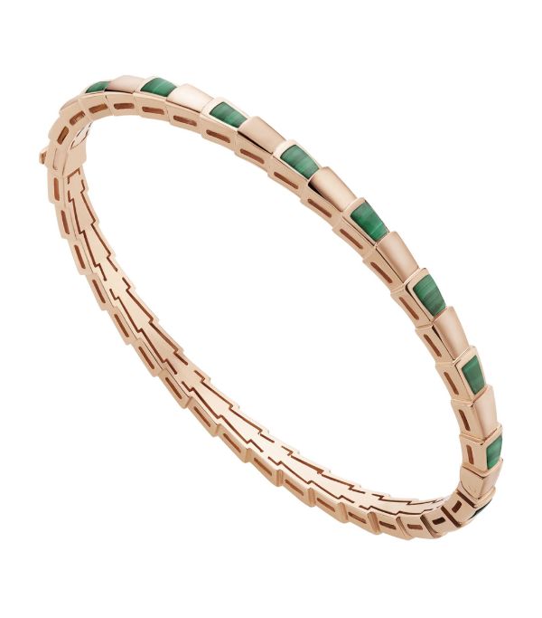 [⭐⭐JeweliWhal]SERPENTI ARMBAND ROSÉGOLD MALACHIT