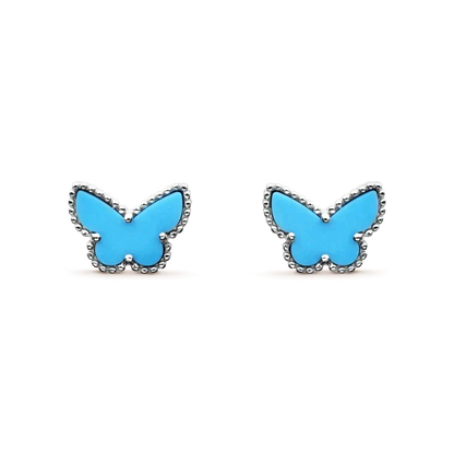 [⭐⭐JeweliWhal]SCHMETTERLING TÜRKIS OHRRINGE SILBER