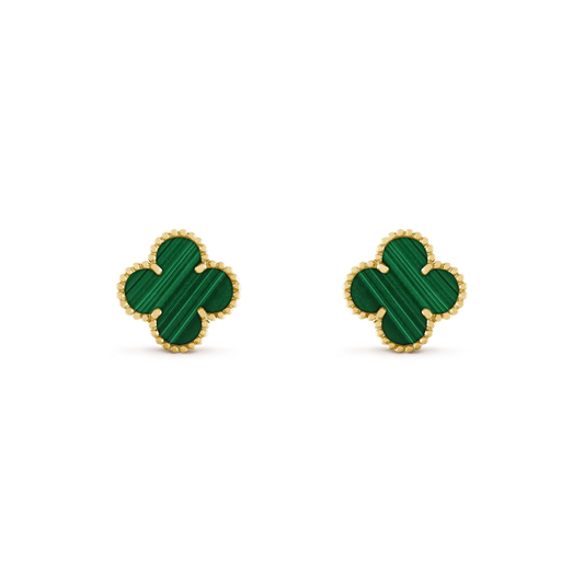 [⭐⭐JeweliWhal]CLOVER MEDIUM 1 MOTIV OHRRINGE MALACHIT