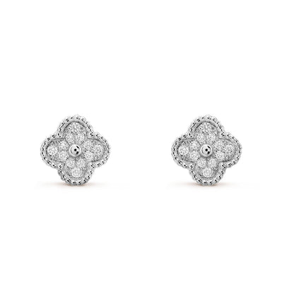 [⭐⭐JeweliWhal]CLOVER MINI DIAMANT-OHRSTECKER