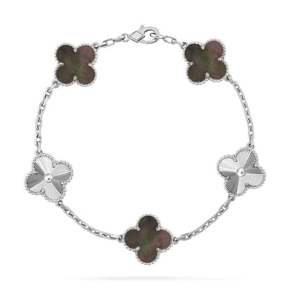 [⭐⭐JeweliWhal] CLOVER 5 MOTIF GRAY MOP BRACELET COLLECTION