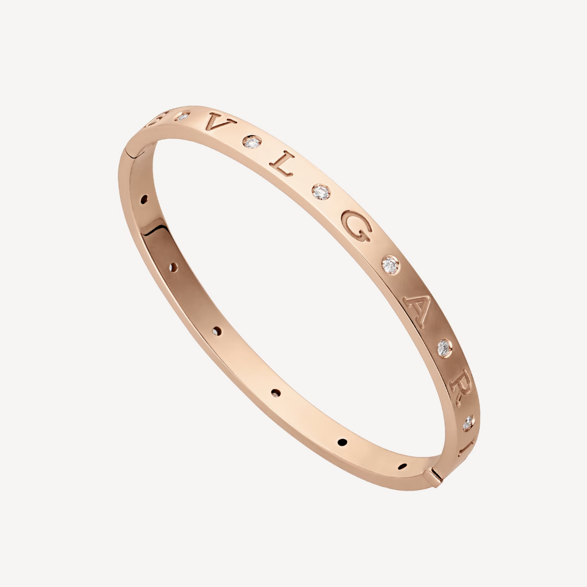 [⭐⭐JeweliWhal]ZERO 1 PINK GOLD 12 DIAMONDS BRACELET