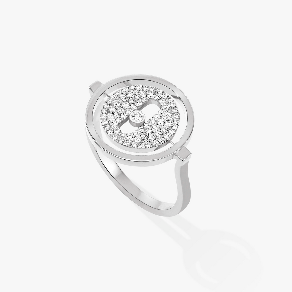 [⭐⭐JeweliWhal]Demo MOVE PAVED SILVER DIAMOND RING