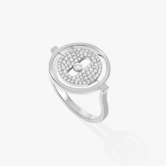 [⭐⭐JeweliWhal]Demo MOVE PAVED SILVER DIAMOND RING