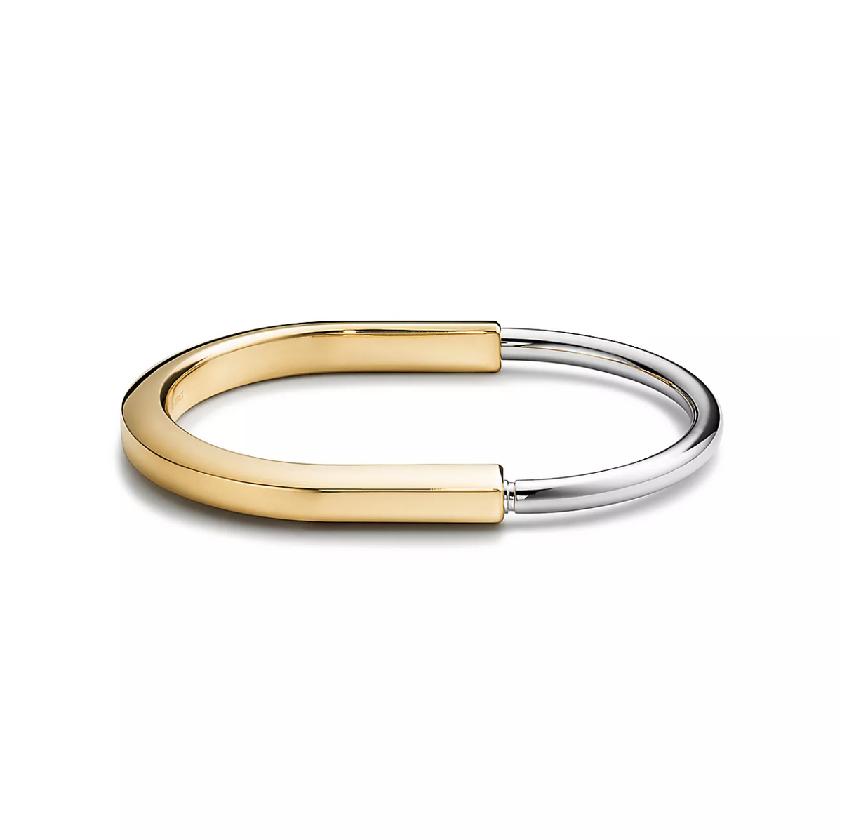[JeweliWhal]LOCK BRACELET YELLOW AND WHITE GOLD