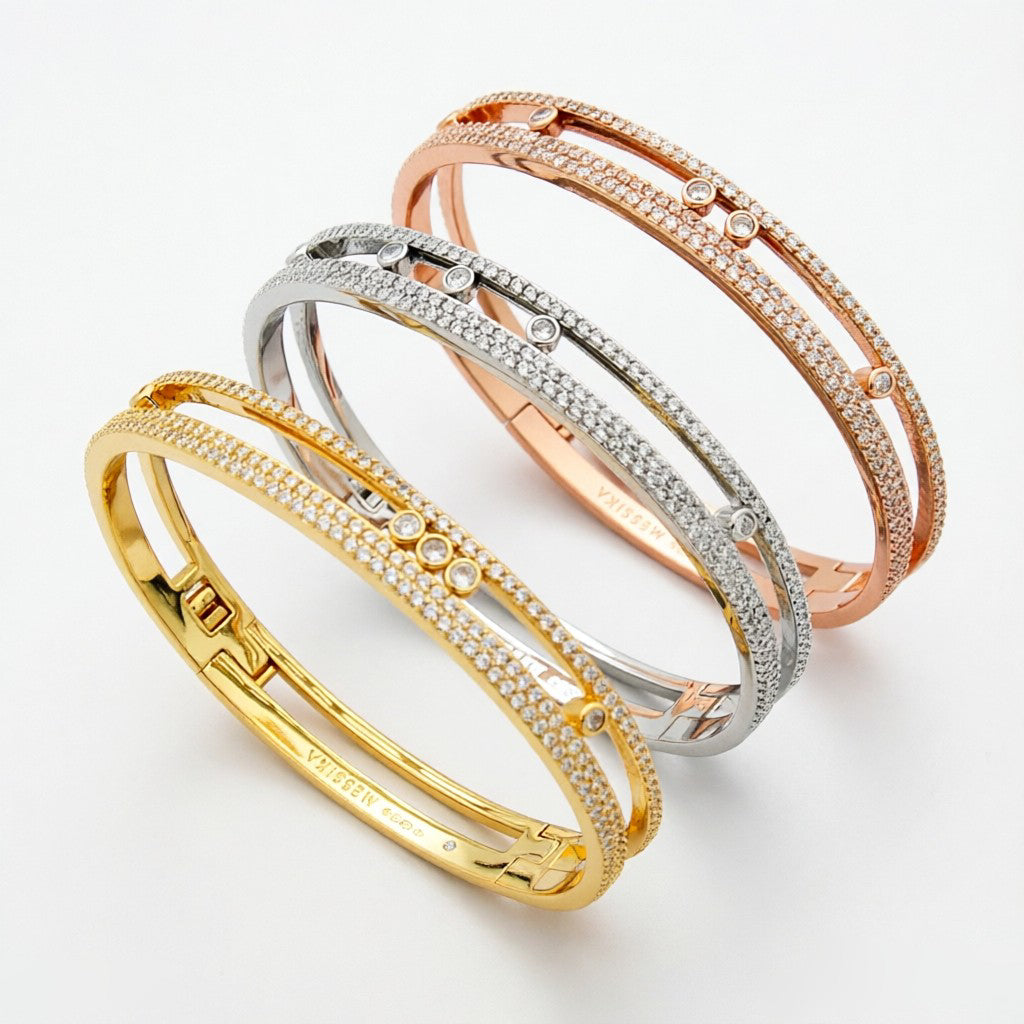 [⭐⭐JeweliWhal]Move Romane pavé bangle