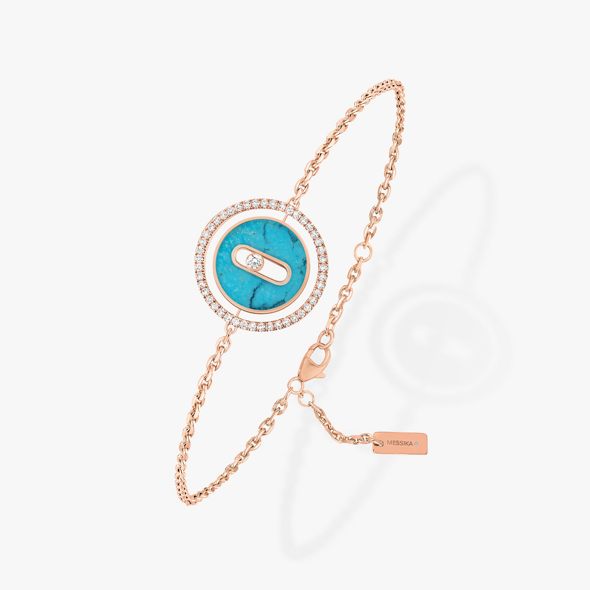 [⭐⭐JeweliWhal]Demo MOVE TÜRKIS PINKGOLD DIAMANTARMBAND