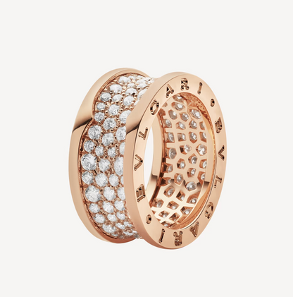 [⭐⭐JeweliWhal]ZERO 1 WITH PAVED DIAMONDS ON THE SPIRAL RING
