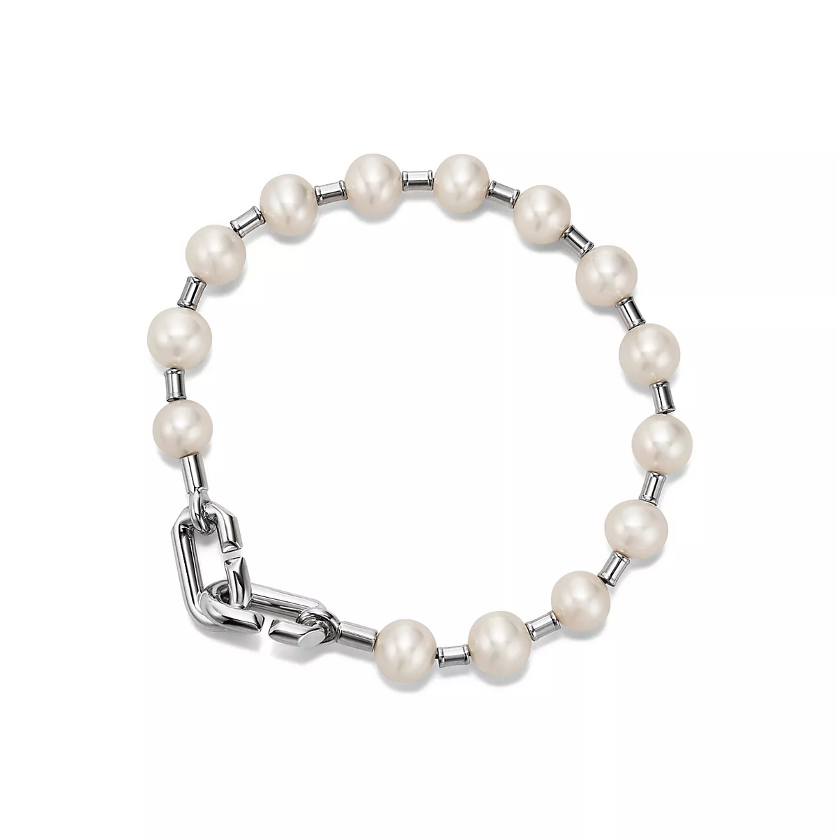 [JeweliWhal]PEARL 7-8MM SILVER BRACELET