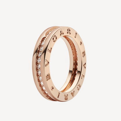 [⭐⭐JeweliWhal]ZERO 1 ONE-BAND PAVED DIAMONDS ON THE SPIRAL RING