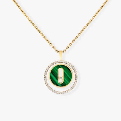 [⭐⭐JeweliWhal]Demo MOVE 1 DIAMOND MALACHITE GOLD DIAMOND NECKLACE